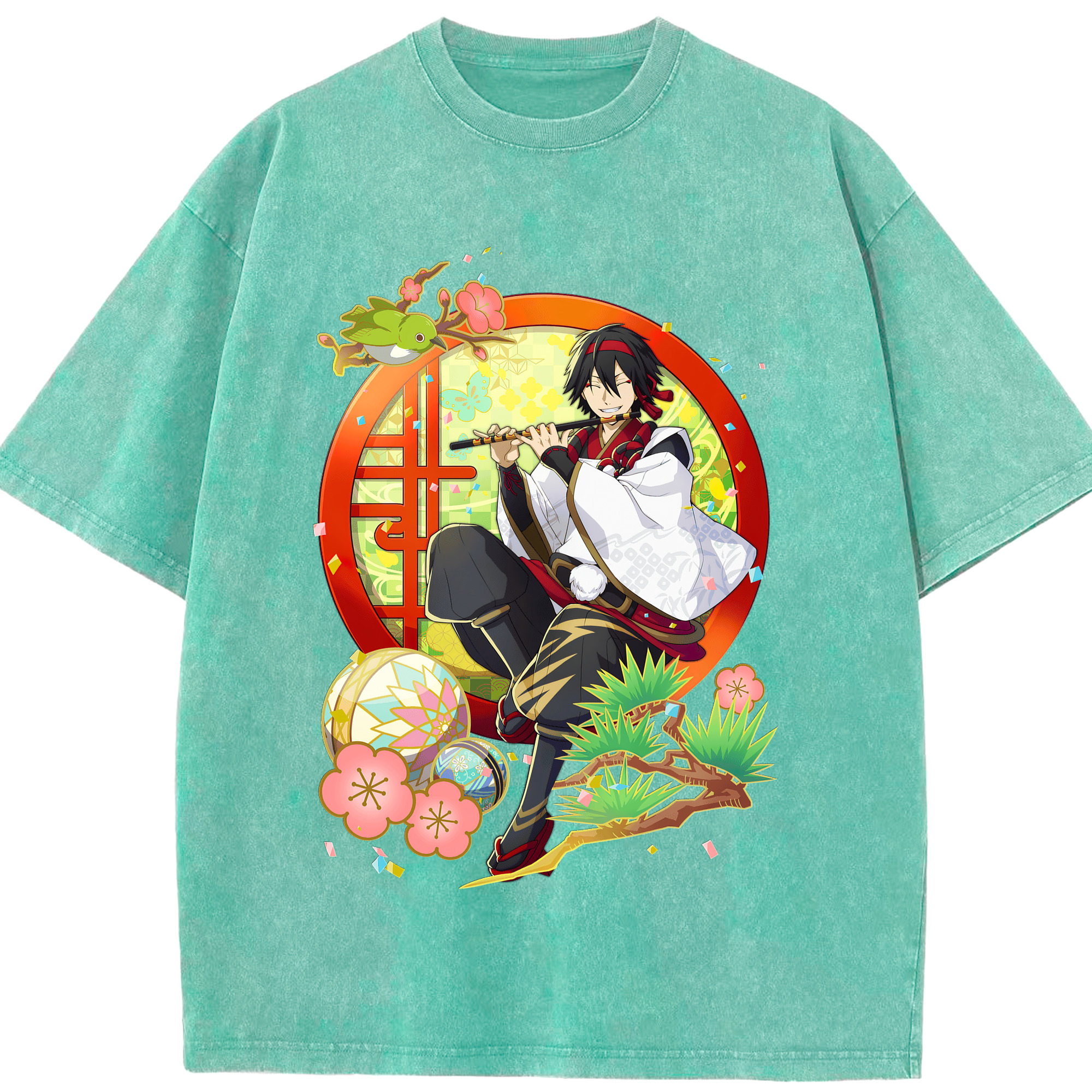 （画像用） 文豪ストレイドッグス Bungo Stray Dogs 綿100% ヴィンテージ風 半袖Tシャツ（フロントプリント）